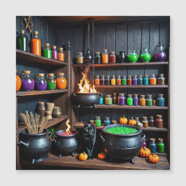 Hexentrank A Magical Alchemist's Haven Magnetkarte