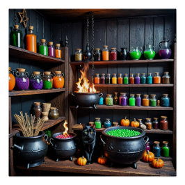Hexentrank A Magical Alchemist's Haven Poster