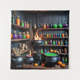 Hexentrank A Magical Alchemist's Haven Wandteppich