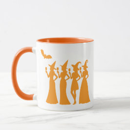 Hexenverein-Silhouette Halloween-Party Tasse
