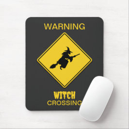 Hexenwarnung Halloween Mousepad