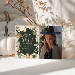 Hexenweg zum Geburtstag der Kinder des Party Dankeskarte