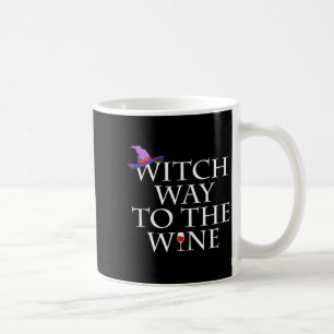 Hexenweg zum Wein-Shirt Lustiges Halloween-Hexen-S Kaffeetasse