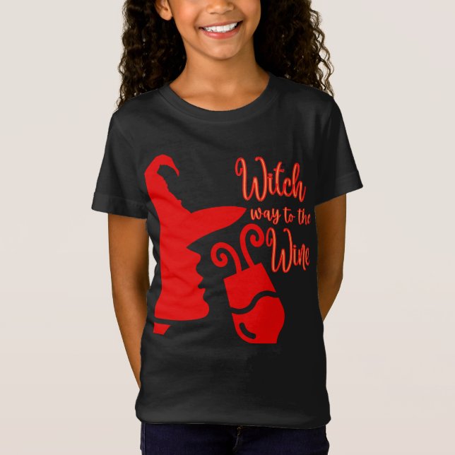Hexenweg zum Wein T-Shirt (Vorderseite)