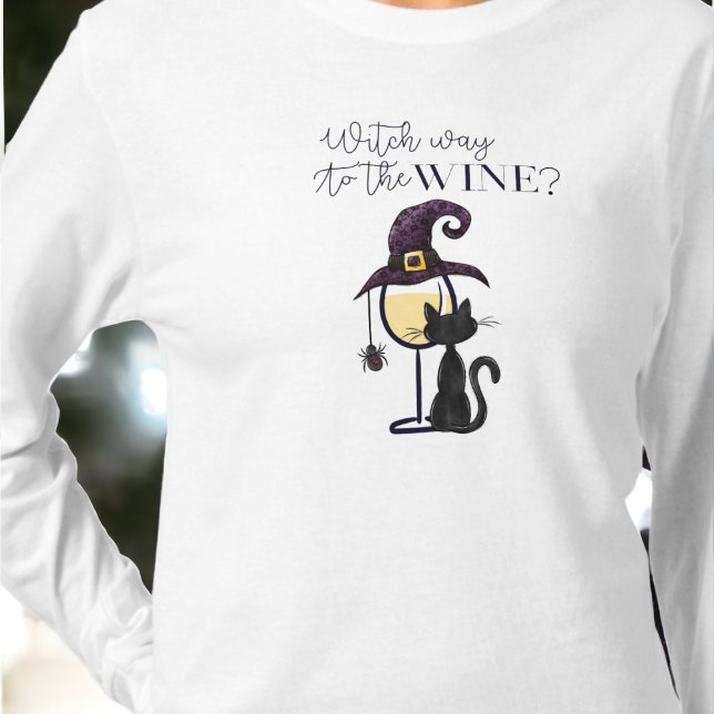 Hexenweg zum Wine Niedlich Funny T-Shirt (Von Creator hochgeladen)