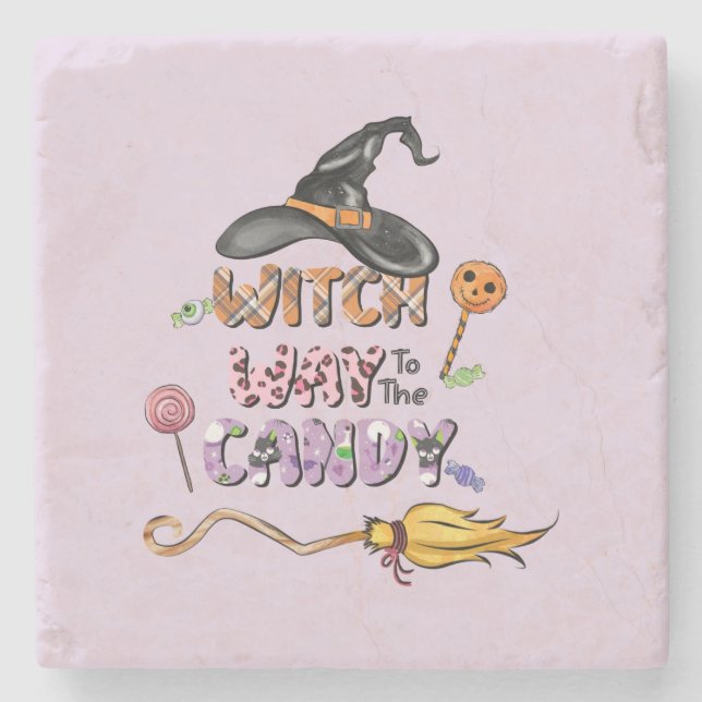 Hexenweg zur Candy Steinuntersetzer (Vorderseite)