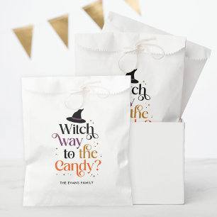 Hexenweg zur Süßigkeiten-Halloween-Party-Gunst-Tas Geschenktütchen