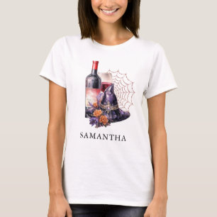 Hexenwein Gothischer Junggeselinnen-Abschied T-Shirt