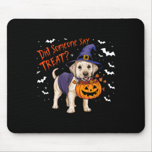 Hexenwelpen Halloween-Leckerei Labrador-Welpe Mousepad