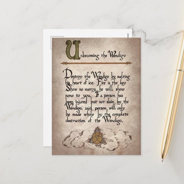 Hexenzauber Halloween Feiertagspostkarte (Vorderseite/Rückseite Beispiel)