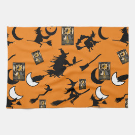 Hexenzauberer Schwarzmeerkatze Geschirrtuch