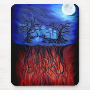 Hexenzeit, zwischen Himmel und Hölle Mousepad
