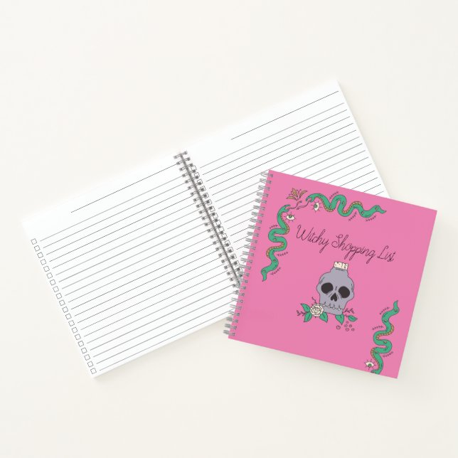 Hexerei-Einkaufsliste Notizbuch (Innenseite)