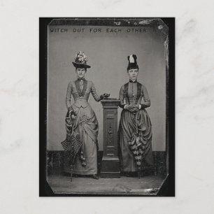 Hexerei für einander postkarte