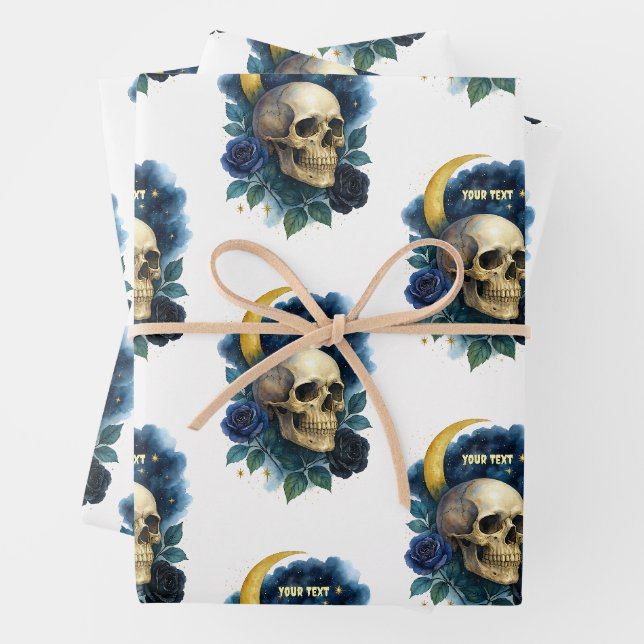Hexerei Gothic Floral Halloween Creepy Geschenkpapier Set (Beispiel)
