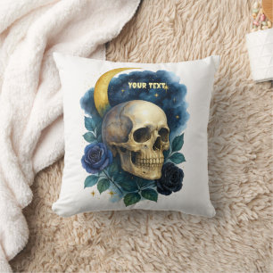 Hexerei Gothic Floral Halloween Creepy Kissen