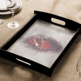 Hexerei | Herz mit Tropfen an Rotblutungen und Gol Seidenpapier