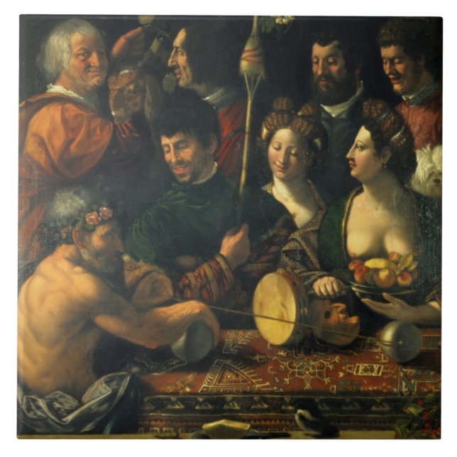 Hexerei oder Allegorie von Herkules, c.1535 (Öl an Fliese (Vorderseite)