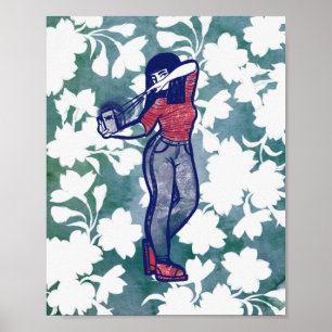 Hexerei Rose Moderne Hexenheide Rose Poster