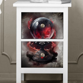 Hexerei | Smoky Red Jewels Magical Crystal Ball Seidenpapier