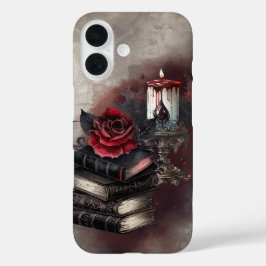 Hexerei | Spellbook-Gräber und Schädelkerze iPhone 16 Hülle