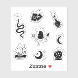 Hexerei Symbole Whimsigoth Aufkleber