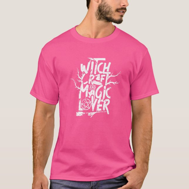 Hexerei und Hexenzauberhexe Broom T-Shirt (Vorderseite)