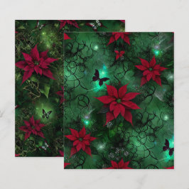 Hexerei Verzauberter Wald Poinsettia Scrapbook