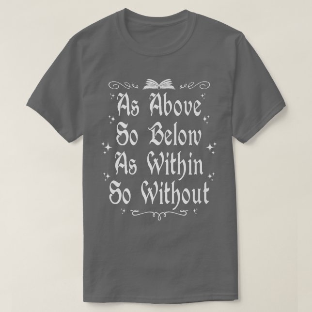 Hexerei Wiccan Hexe wie oben so unter Premium T-Shirt (Design vorne)