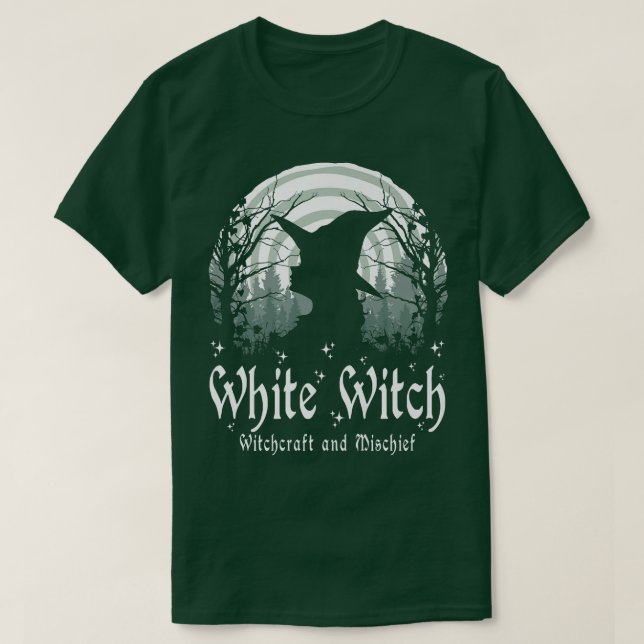 Hexerei Wiccan White Hexe T-Shirt (Design vorne)