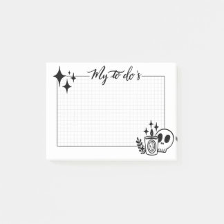 Hexerei zu tun Liste Post-it Klebezettel