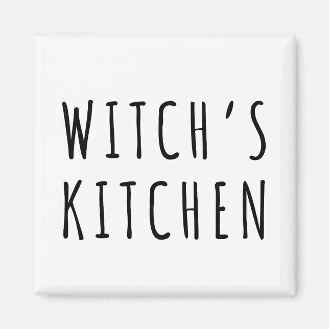 Hexe's Kitchen White Magic Kühlschrank Magnet (Vorne)