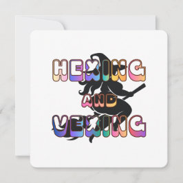 HEXING AND VEXING for the Plus Size Pagan Feiertagskarte