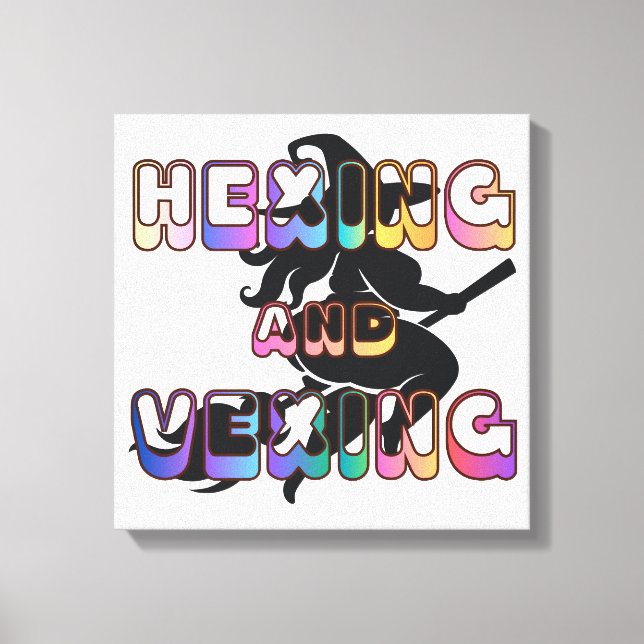 HEXING AND VEXING for the Plus Size Pagan Leinwanddruck (Vorderseite)