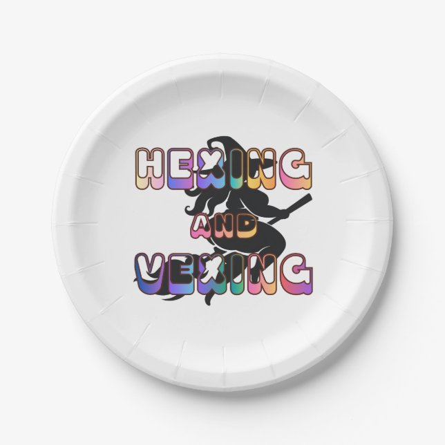 HEXING AND VEXING for the Plus Size Pagan Pappteller (Vorderseite)