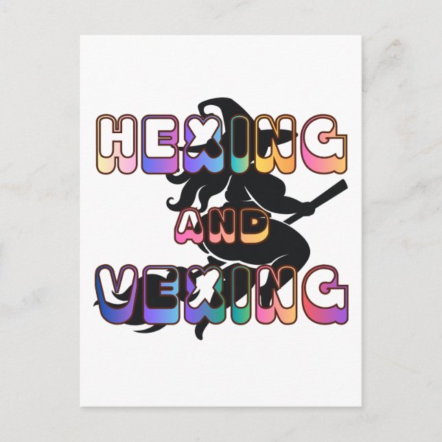 HEXING AND VEXING for the Plus Size Pagan Postkarte (Vorderseite)