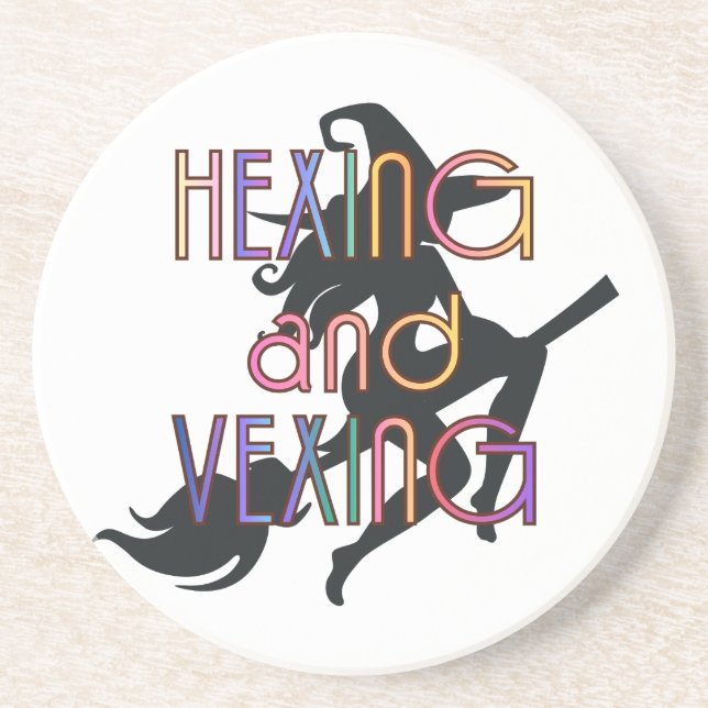 HEXING AND VEXING Witchcore Design Getränkeuntersetzer (Vorne)
