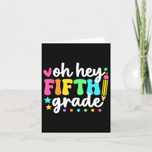 Hey, 5. Klasse zurück zum Schullehrer Karte