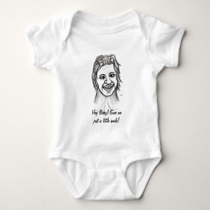 Hey Baby! Gib mir nur ein kleines Lächeln! Baby Strampler