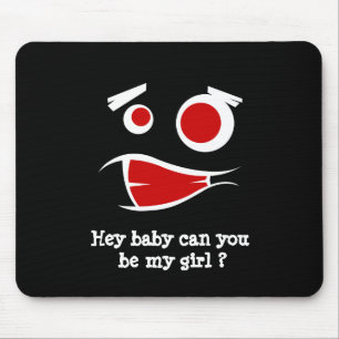 Hey Baby kannst du mein Girl-Monster-Design-T - Sh Mousepad