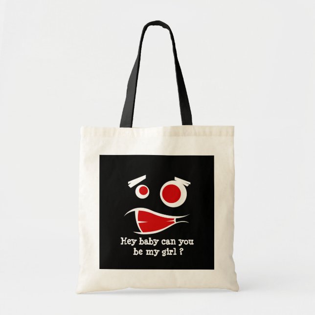 Hey Baby kannst du mein Girl-Monster-Design-T - Sh Tragetasche (Vorne)