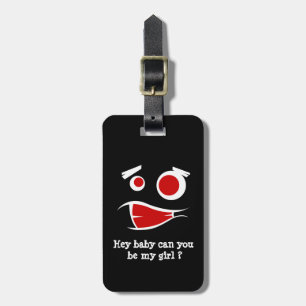 hey baby kannst du mein Mädchen-Monster-Design T-S Gepäckanhänger