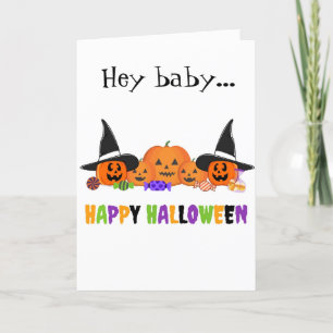 "HEY BABY" LASS'S CELEBRAE HALLOWEE "ZUSAMMEN" KARTE
