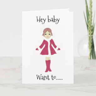 HEY BABY **WOLL, MICH UNTER DEM MISTLETOE ZU TREFF KARTE