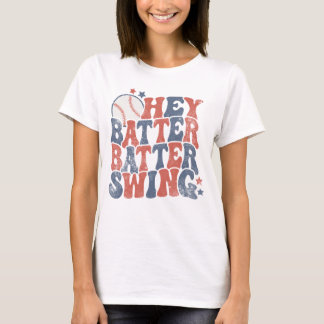 Hey Batter Batter Swing Tee, Baseball-Spiel T-Shir T-Shirt