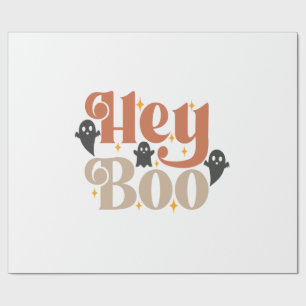 Hey Boo Boho Halloween Hey Boo Geist Geschenkpapier