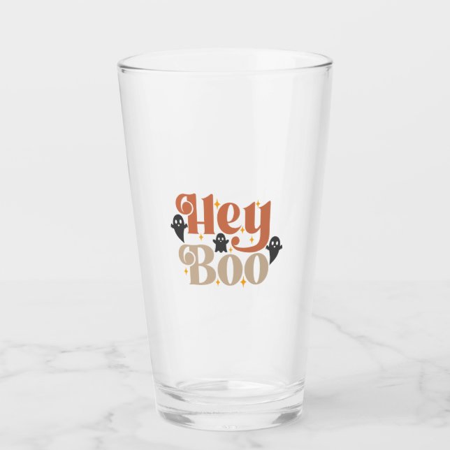 Hey Boo Boho Halloween Hey Boo Geist Glas (Vorderseite)