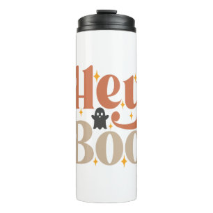 Hey Boo Boho Halloween Hey Boo Geist Thermosbecher
