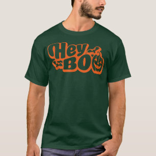 Hey Boo Funny Niedlich Halloween Ghost Pumpkin Boo T-Shirt