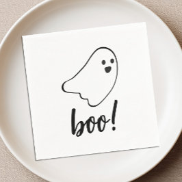 Hey Boo Ghost Birthday Napkins Kids Spooky Party Serviette